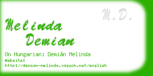 melinda demian business card